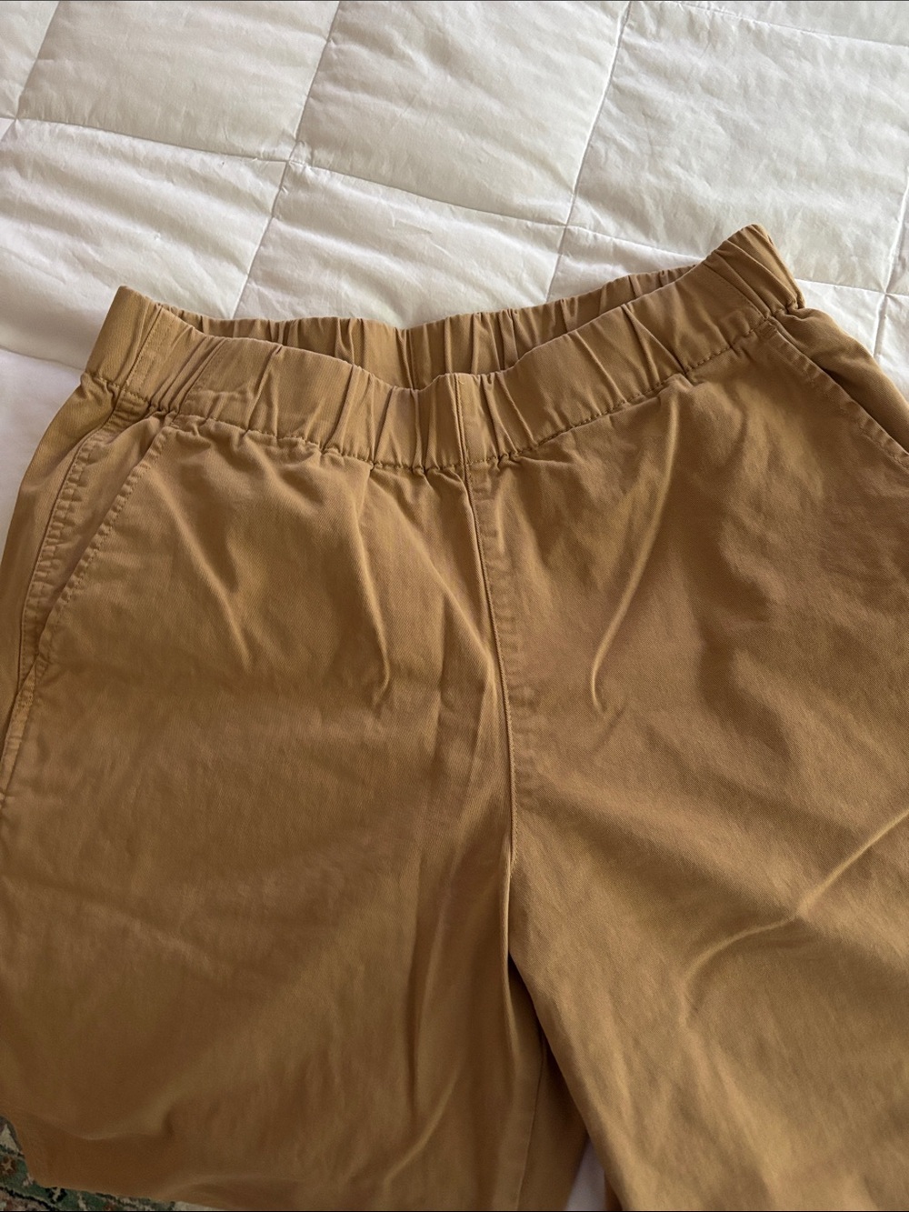 J. Crew women’s Khaki Elastic-Waist Chinos
SZ L